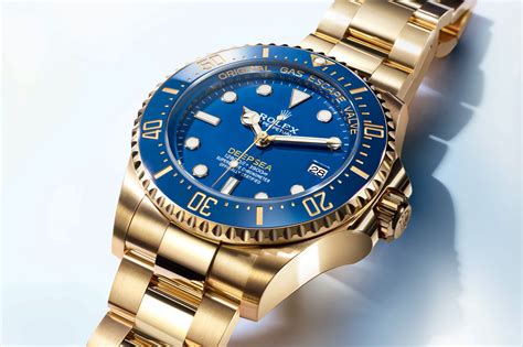 rolex yellow gold deepsea